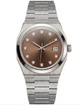 Tolaris Silver Steel Brown Dial