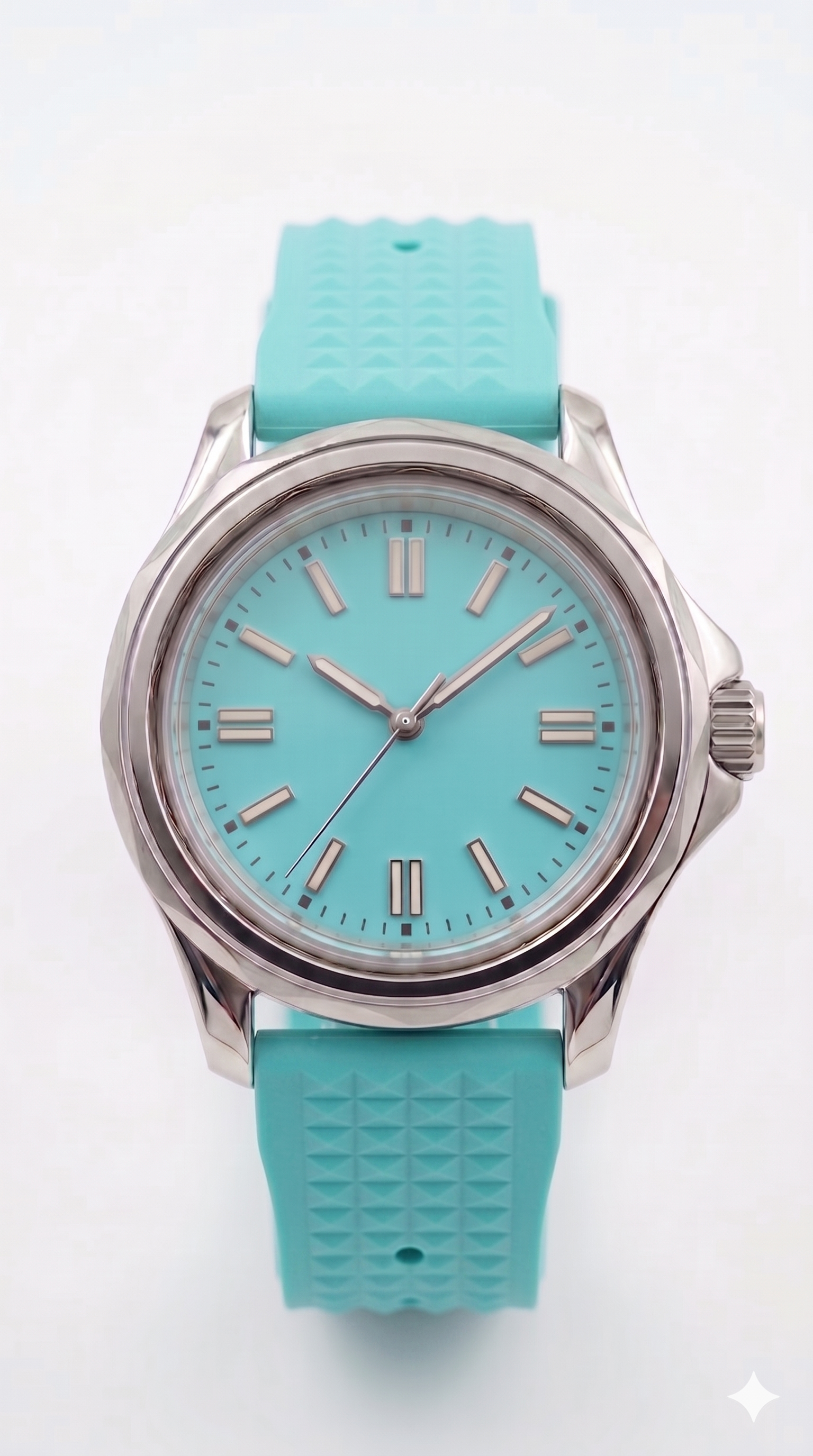 Nexor Silver Steel Turquoise Dial