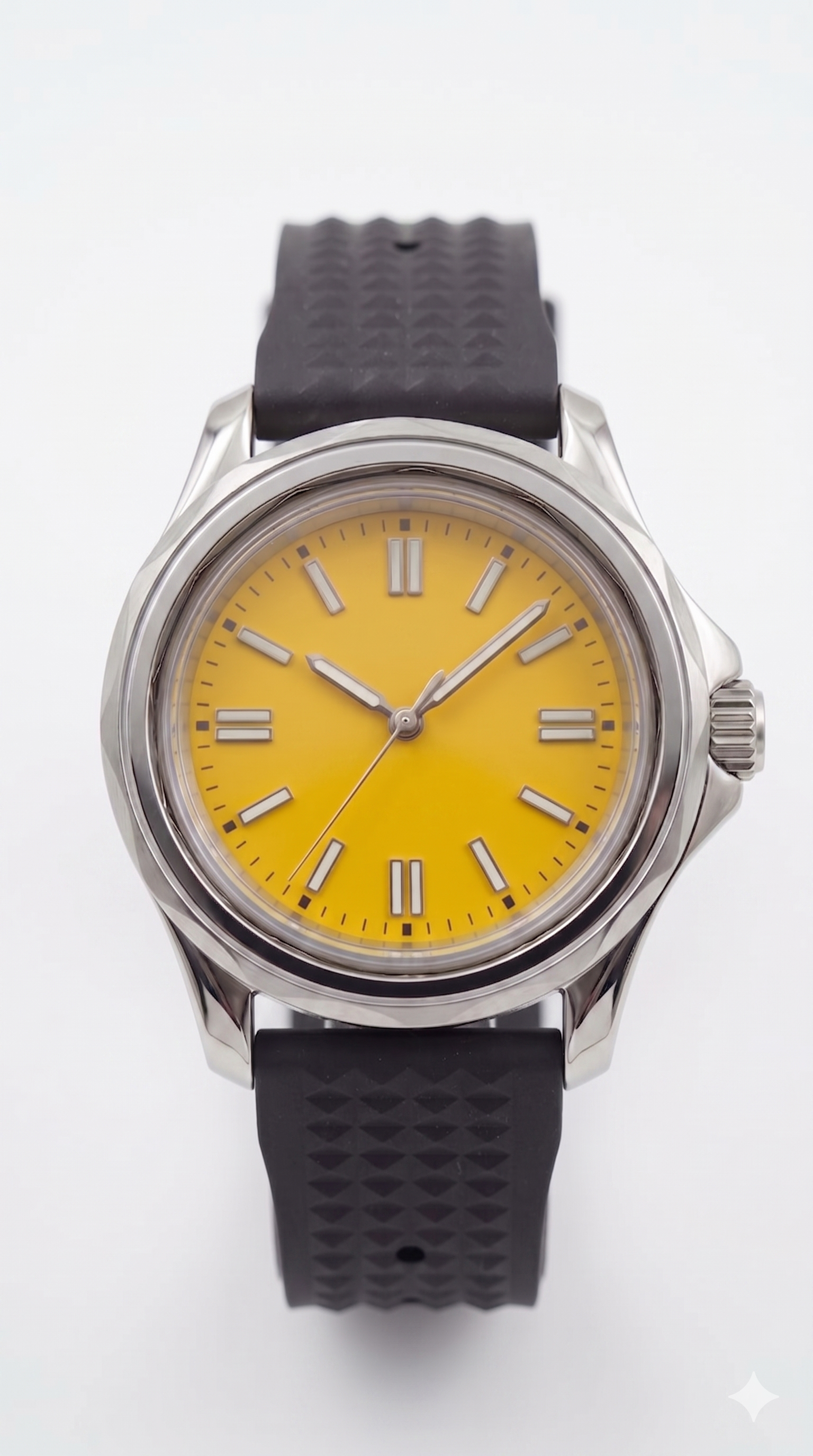 Nexor Silver Steel YELLOW Dial