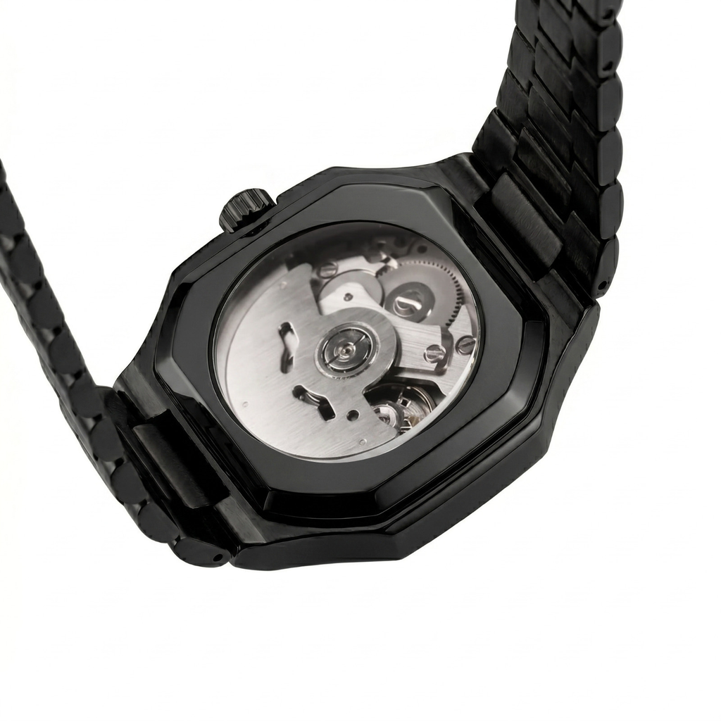 Montier Black Steel Black Dial