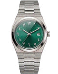 Tolaris Silver Steel Green Dial