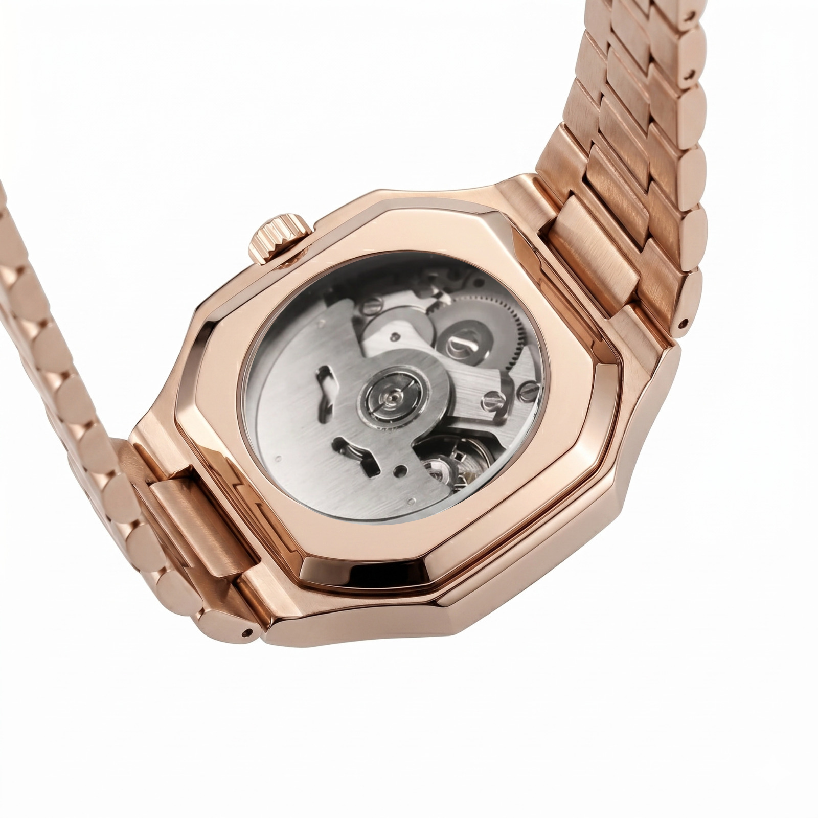 Montier Rose Steel White Dial
