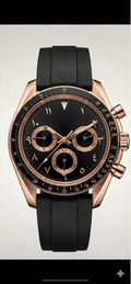 Torvex Rose Steel Black Arabic Dial