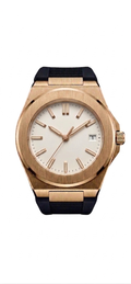 Valtor Rose Steel White Dial Rubber