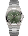 Tolaris Silver Steel Olive Dial