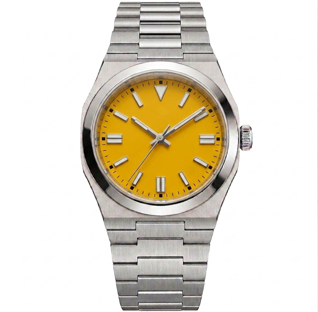 Oris Silver Steel Yellow Dial