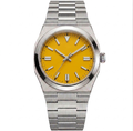 Oris Silver Steel Yellow Dial