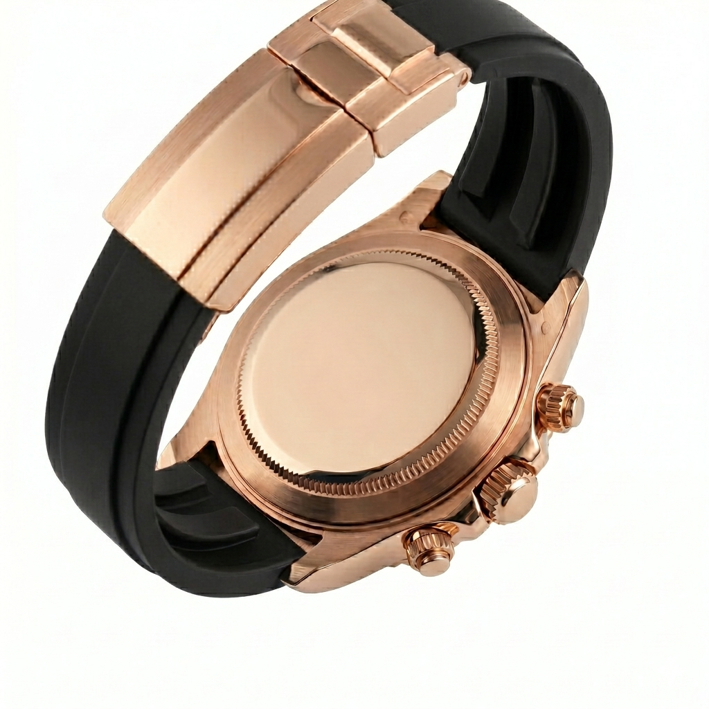 Torvex Rose Steel Black Arabic Dial