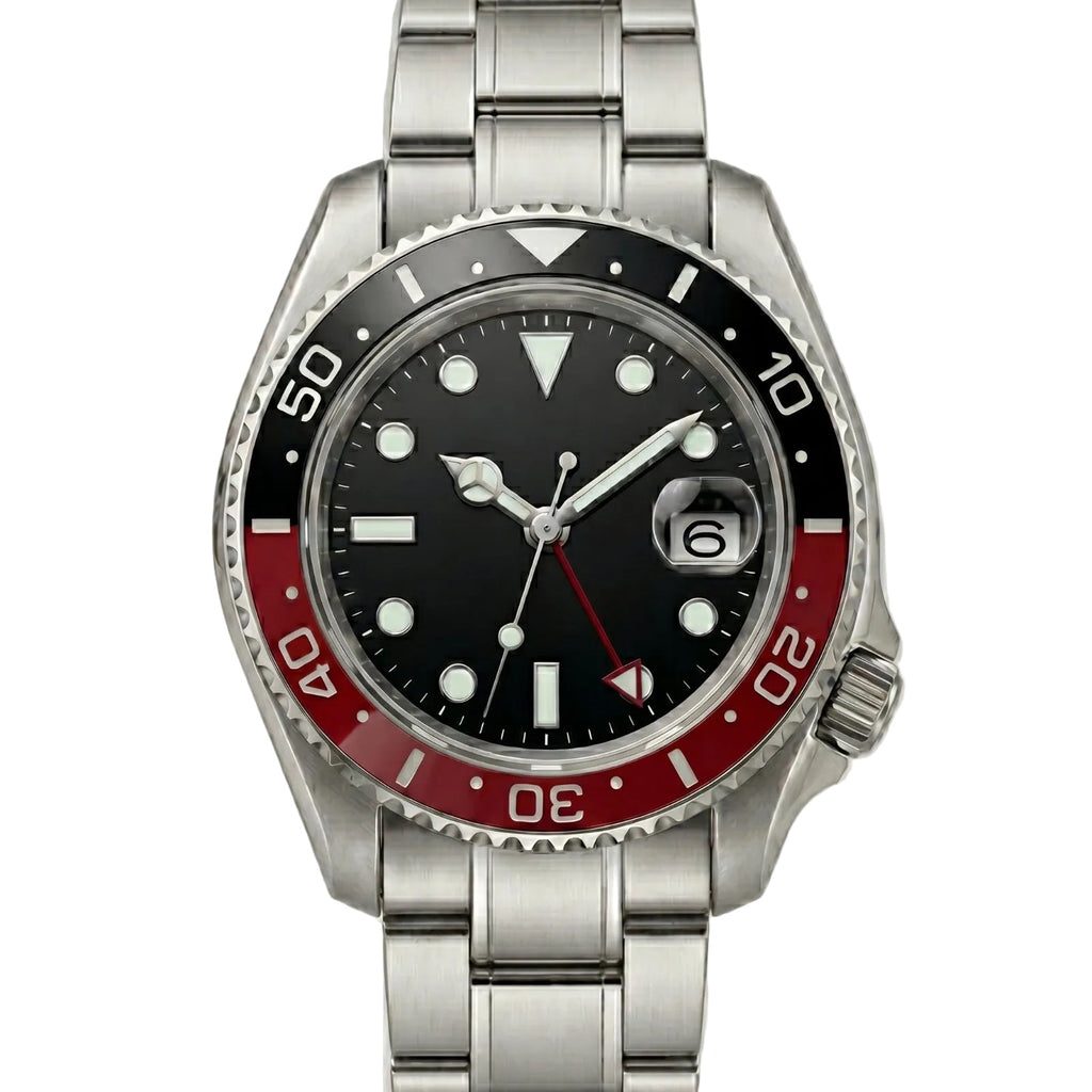 Navex Silver Steel Black Red Brezel