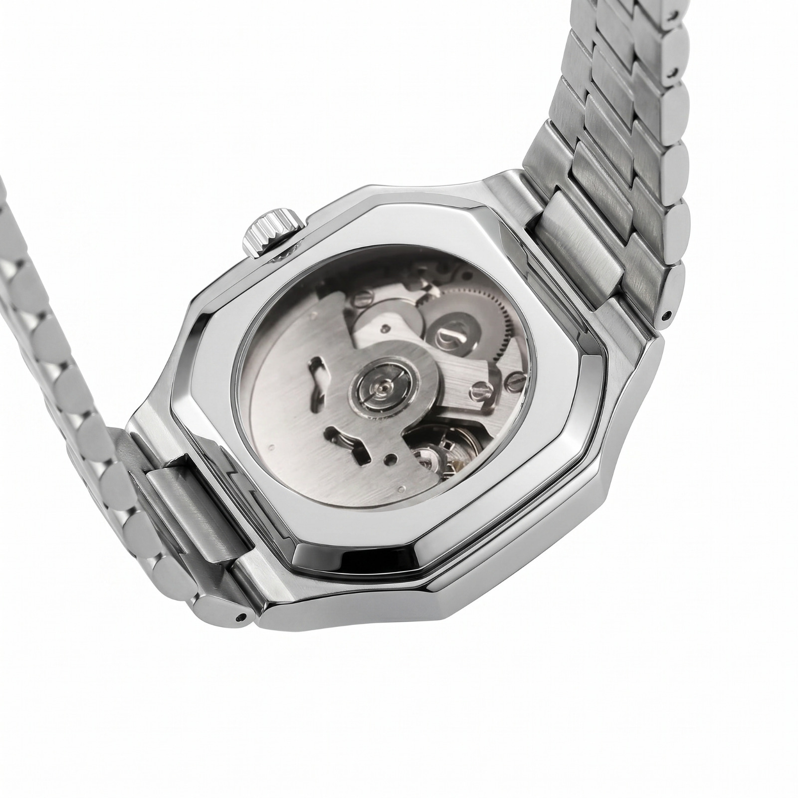 Montier Silver Steel White Dial