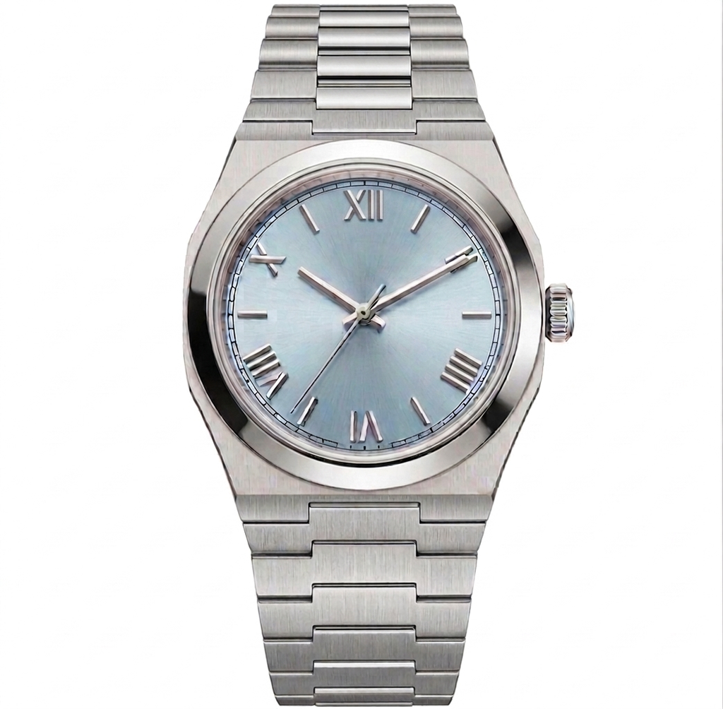 Oris Silver Steel Blue Dial