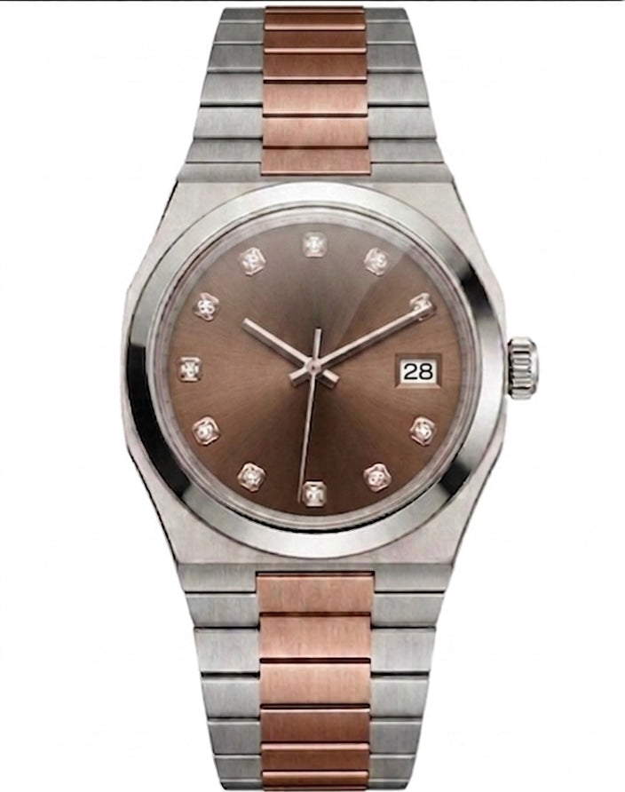 Tolaris Two Tone Steel Brown Dial