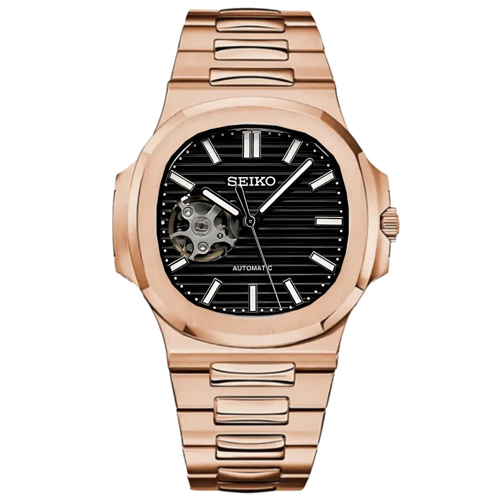 NAUT MOD - ROSE GOLD - BLACK (OPEN HEART)